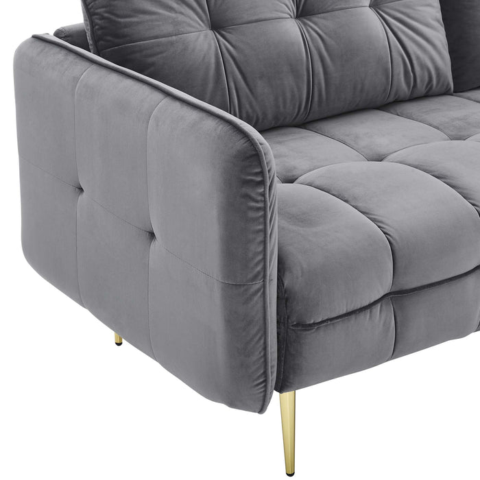 Cameron Tufted Performance Velvet Sofa - view 20