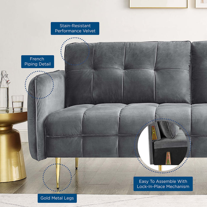 Cameron Tufted Performance Velvet Sofa - view 16