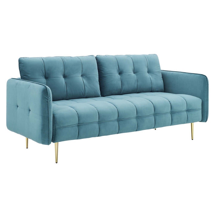 Cameron Tufted Performance Velvet Sofa - view 24