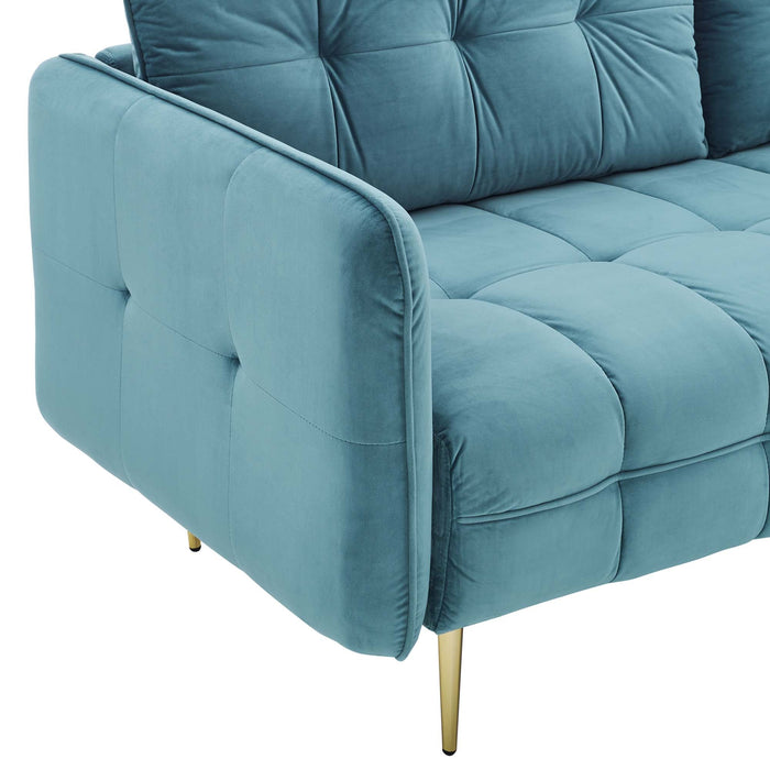Cameron Tufted Performance Velvet Sofa - view 31