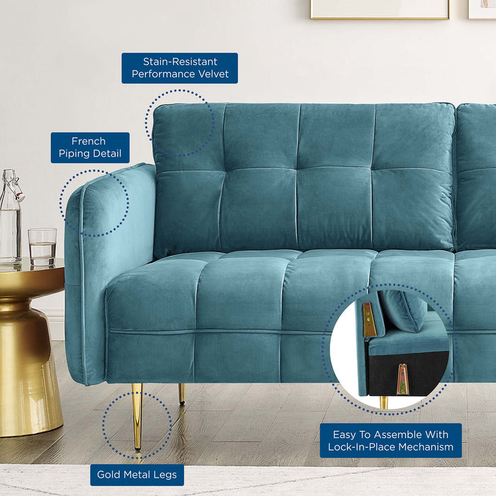 Cameron Tufted Performance Velvet Sofa - view 27