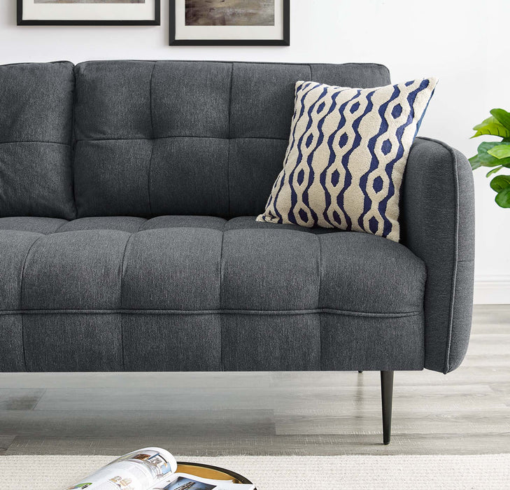 Cameron Tufted Fabric Sofa - view 5