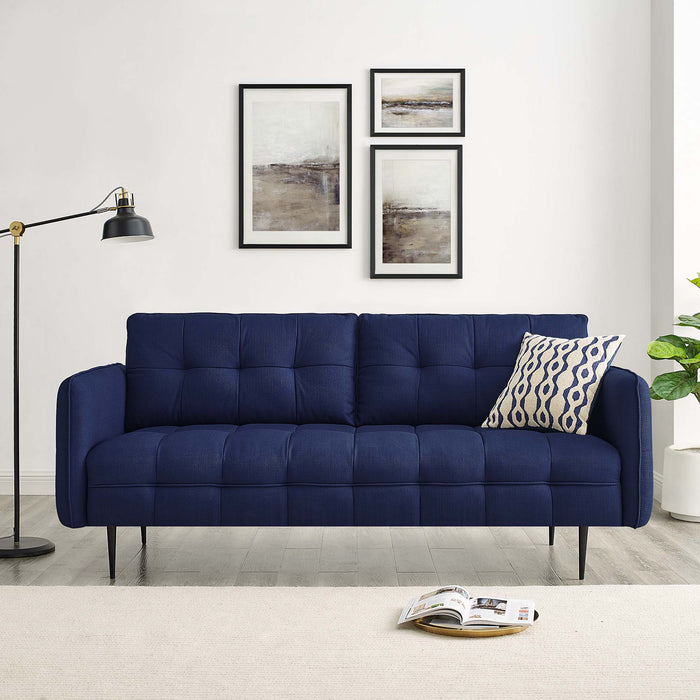 Cameron Tufted Fabric Sofa - view 11