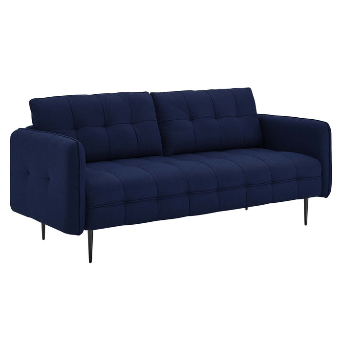 Cameron Tufted Fabric Sofa - view 12
