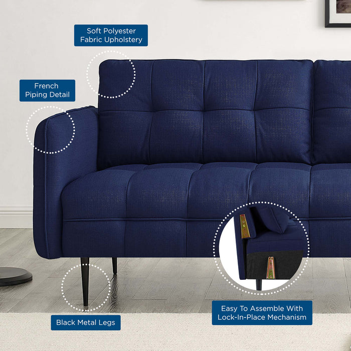 Cameron Tufted Fabric Sofa - view 15