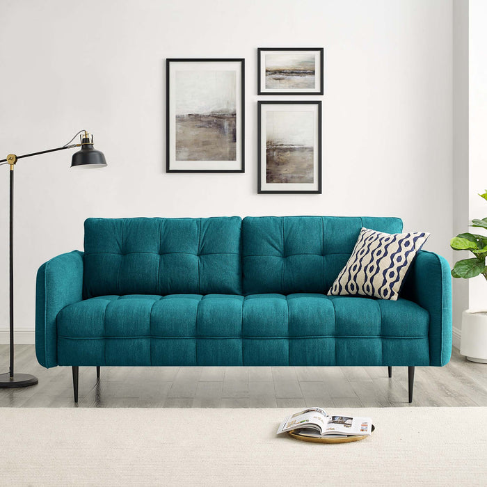 Cameron Tufted Fabric Sofa - view 22