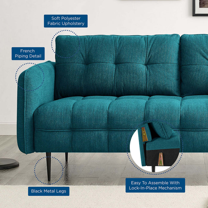 Cameron Tufted Fabric Sofa - view 26