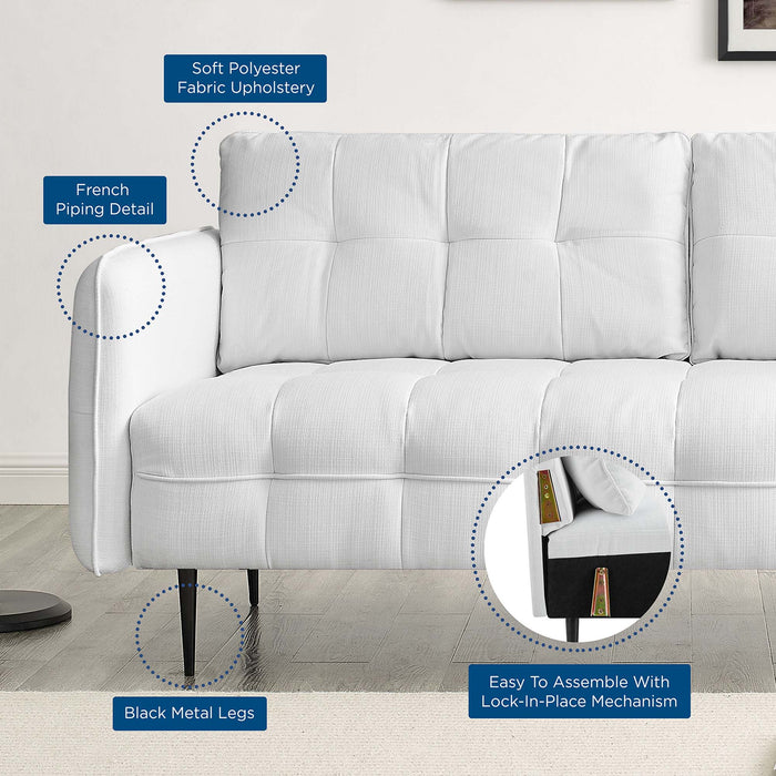 Cameron Tufted Fabric Sofa - view 37