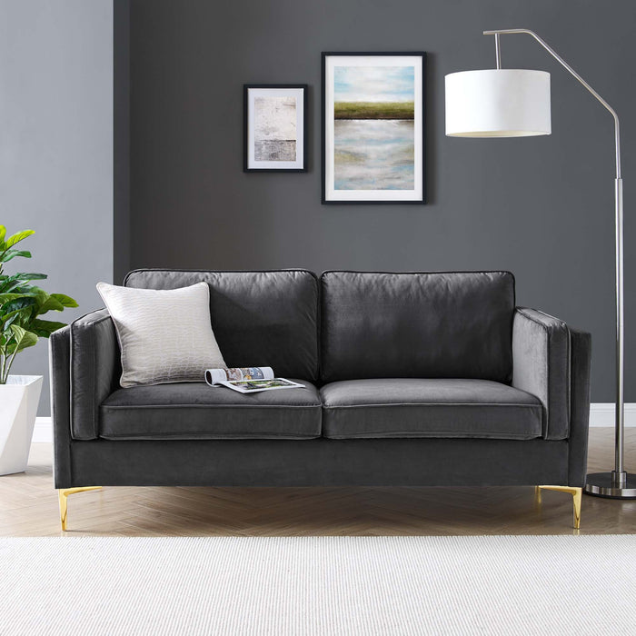Kaiya Performance Velvet Sofa - Modway \living\sofas