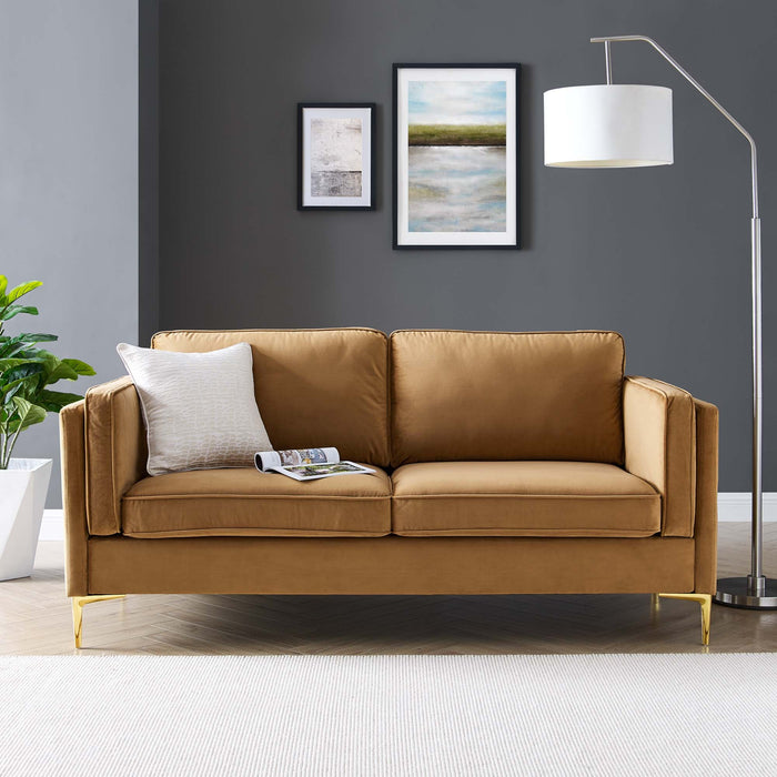 Kaiya Performance Velvet Sofa - view 11