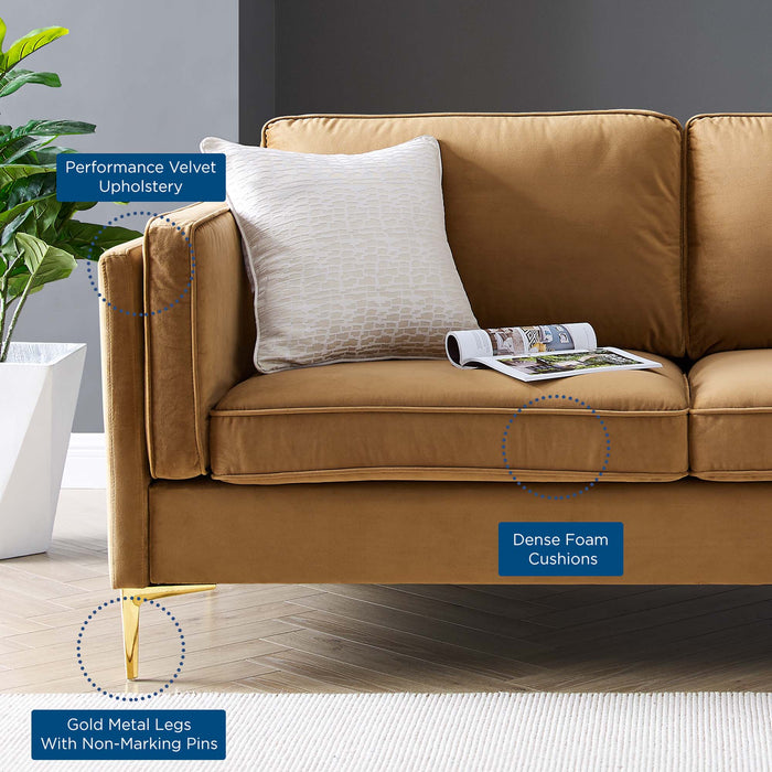 Kaiya Performance Velvet Sofa - view 13