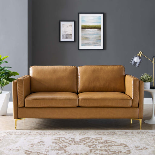 Kaiya Vegan Leather Sofa - Modway \living\sofas