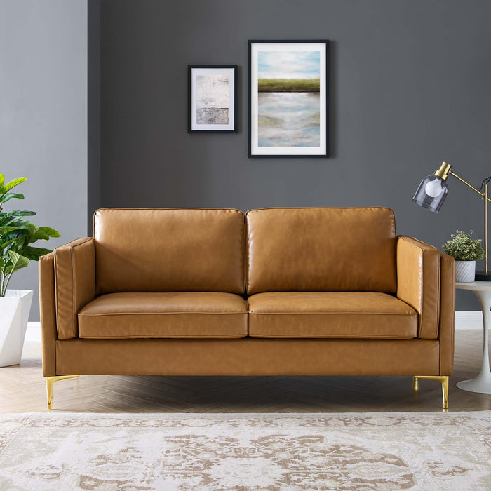 Kaiya Vegan Leather Sofa - Modway \living\sofas