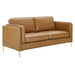 Kaiya Vegan Leather Sofa - alternate angle view