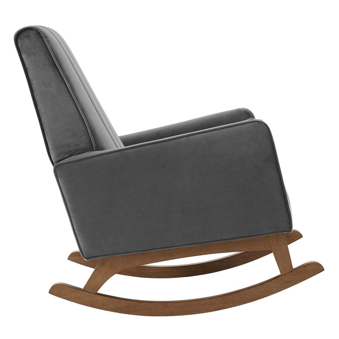 Modway Sway Performance Velvet Rocking Chair Living Room Furniture - Close-Up
