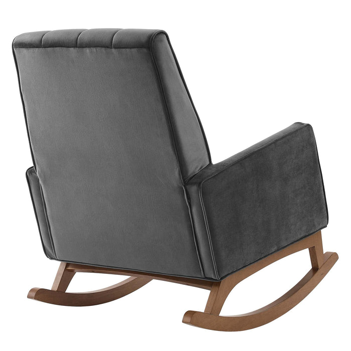 Modway Sway Performance Velvet Rocking Chair Living Room Furniture - Lifestyle View