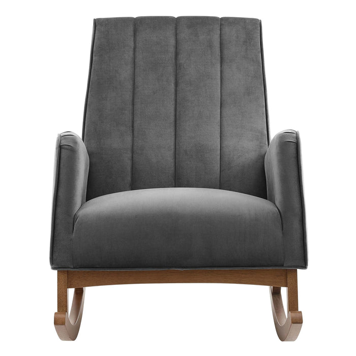 Modway Sway Performance Velvet Rocking Chair Living Room Furniture - Dimensions