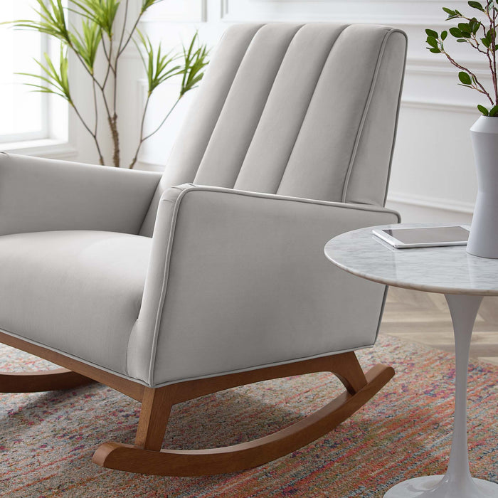 Modway Sway Performance Velvet Rocking Chair Living Room Furniture - View 9