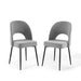 Modway Rouse Dining Side Chair Upholstered Fabric Set of 2 - View 23