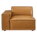 Restore Left-Arm Vegan Leather Sectional Sofa Chair - view 7