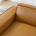 Restore Left-Arm Vegan Leather Sectional Sofa Chair - detail close-up