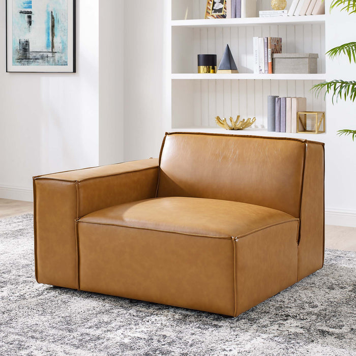 Restore Left-Arm Vegan Leather Sectional Sofa Chair - Modway \living\sectionals