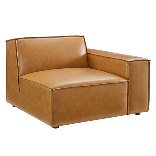 Restore Right-Arm Vegan Leather Sectional Sofa Chair - alternate angle view