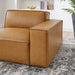 Restore Right-Arm Vegan Leather Sectional Sofa Chair - detail close-up