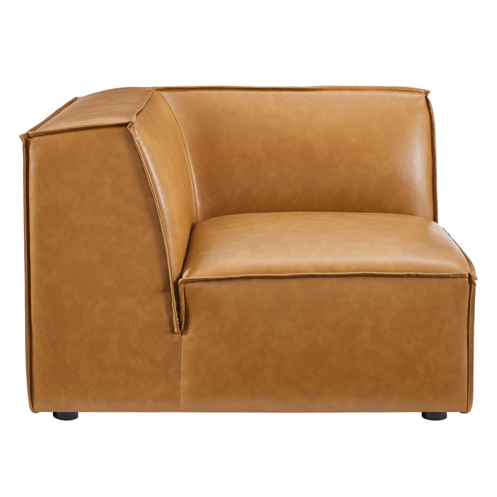 Modway Restore Vegan Leather Corner Chair - Modern Minimalist Design with Luxe Comfort &... Living Room Furniture - Close-Up