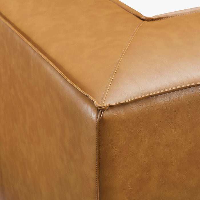 Modway Restore Vegan Leather Corner Chair - Modern Minimalist Design with Luxe... Living Room Furniture - Lifestyle View