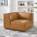 Modway Restore Vegan Leather Corner Chair - Modern Minimalist Design with Luxe... Living Room Furniture - Installation View