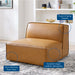 Restore Vegan Leather Sectional Sofa Armless Chair - in lifestyle setting