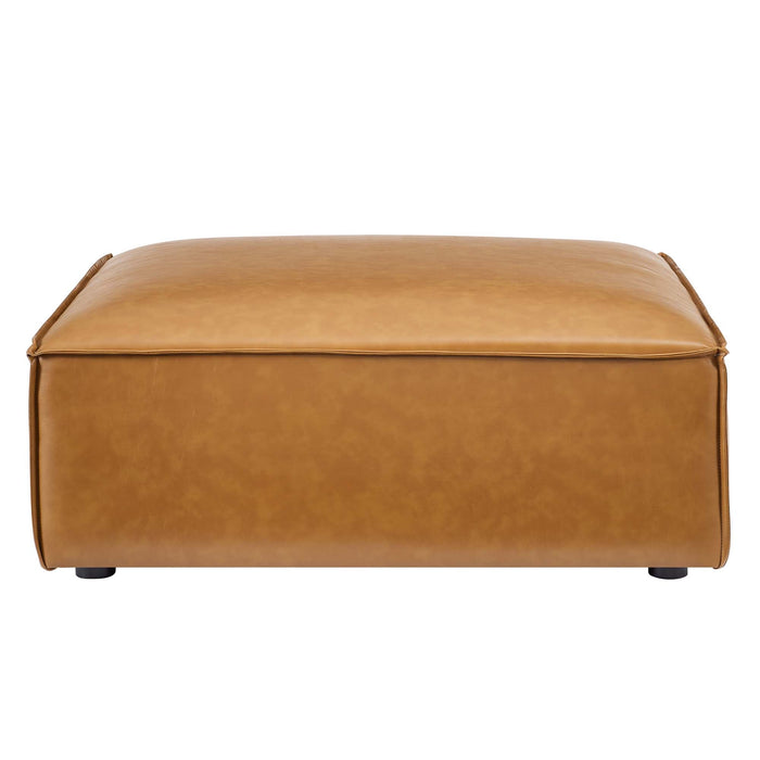 Modway Restore Vegan Leather Ottoman Living Room Furniture - Close-Up
