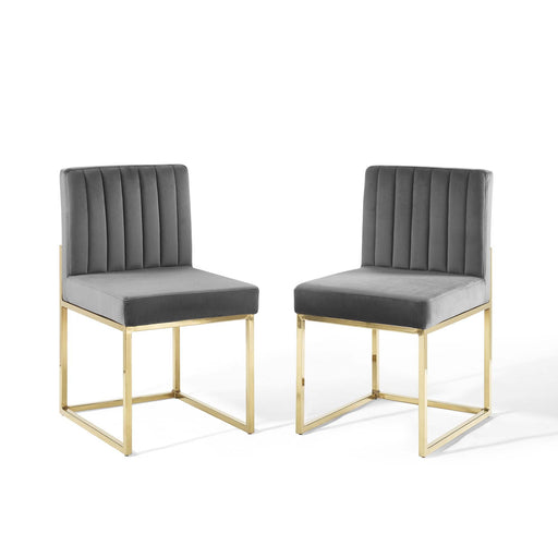 Modway Carriage Performance Velvet Dining Chair Set of 2 - View 20