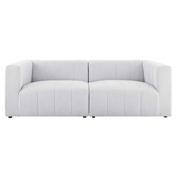 Bartlett Upholstered Fabric 2-Piece Loveseat - alternate angle view