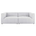 Bartlett Upholstered Fabric 2-Piece Loveseat - alternate angle view