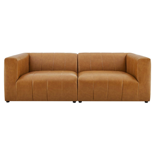 Bartlett Vegan Leather 2-Piece Loveseat - alternate angle view