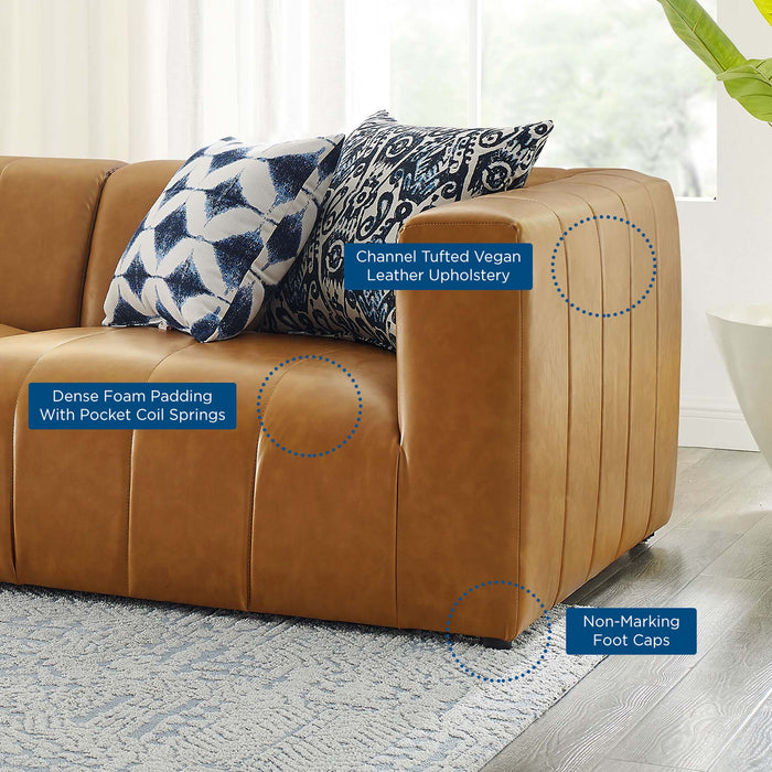 Bartlett Vegan Leather 3-Piece Sofa by Modway - detail close-up