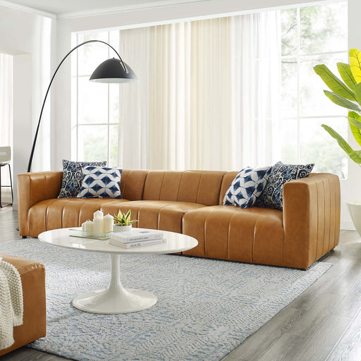 Bartlett Vegan Leather 3-Piece Sofa by Modway - front view
