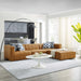 Bartlett Vegan Leather 4-Piece Sectional Sofa by Modway - front view