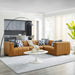 Bartlett Vegan Leather 4-Piece Sectional Sofa by Modway - front view