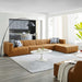 Bartlett Vegan Leather 5-Piece Sectional Sofa by Modway - front view