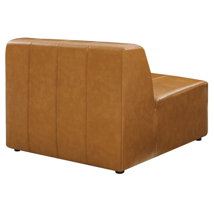 Bartlett Vegan Leather 5-Piece Sectional Sofa by Modway - control panel detail