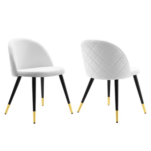 Modway Cordial Performance Velvet Dining Chairs - Set of 2 - View 44
