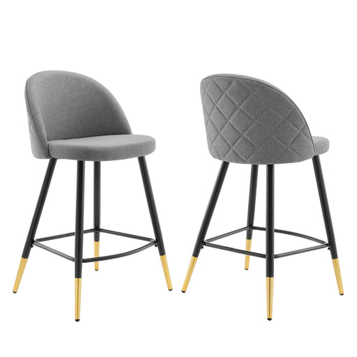 Modway Cordial Fabric Counter Stools - Set of 2 Living Room Furniture - View 28