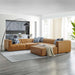 Bartlett Vegan Leather 6-Piece Sectional Sofa by Modway - side view