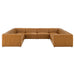 Bartlett Vegan Leather 8-Piece Sectional Sofa by Modway - angle view