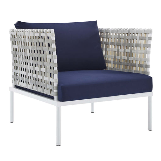 Modway Harmony Sunbrella® Basket Weave Outdoor Patio Aluminum Armchair Living Room Furniture - View 15