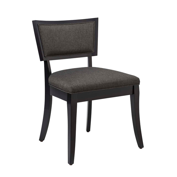 Pristine Upholstered Fabric Dining Chairs Set of 2