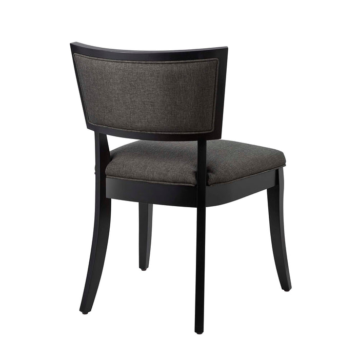 Pristine Upholstered Fabric Dining Chairs Set of 2